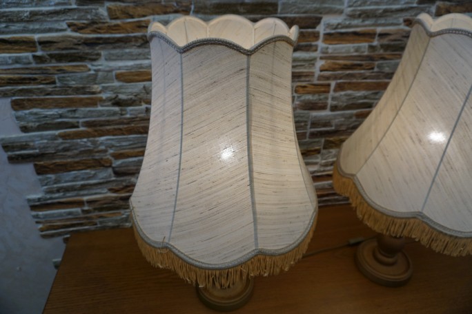 LAMPA STOJĄCA DĘBOWA 40/40 CM 2 SZT. KOMPLET