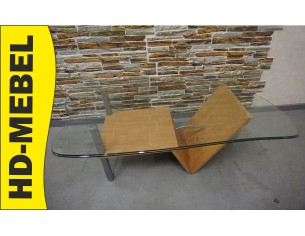 ŁAWA ZE SZKLANYCH BLATEM SZER. 125 CM