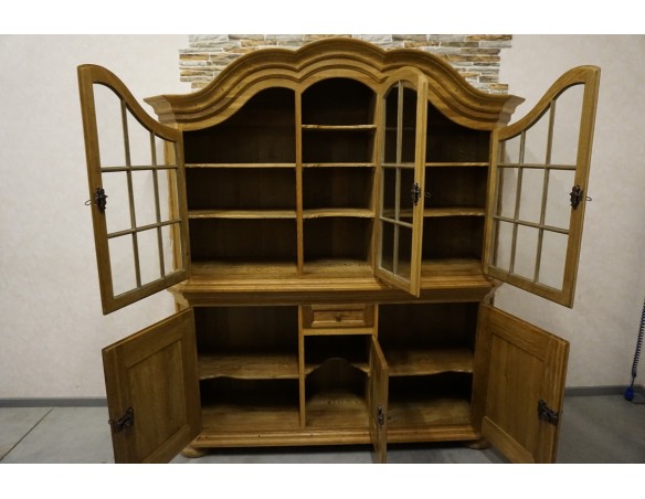 WITRYNA Z KOMODĄ LITY DĄB SZER. 185 CM