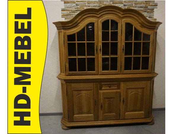 WITRYNA Z KOMODĄ LITY DĄB SZER. 185 CM