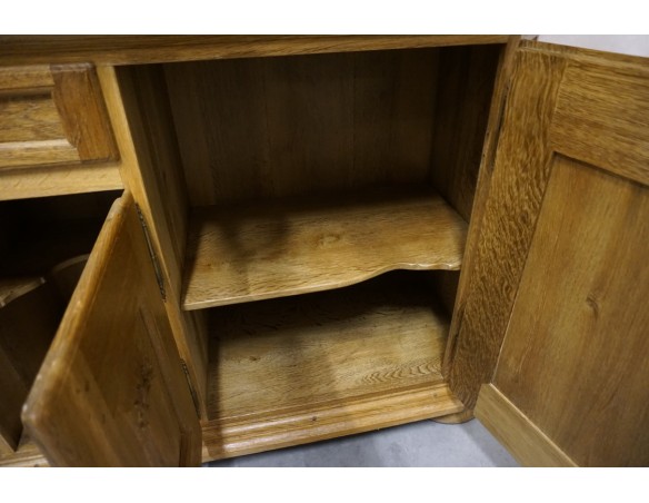 WITRYNA Z KOMODĄ LITY DĄB SZER. 185 CM