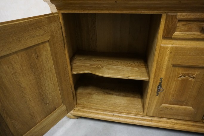 WITRYNA Z KOMODĄ LITY DĄB SZER. 185 CM