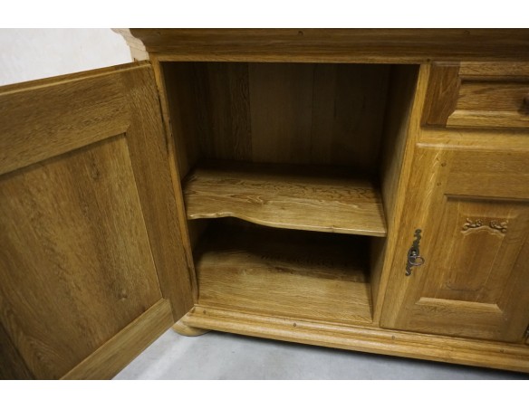 WITRYNA Z KOMODĄ LITY DĄB SZER. 185 CM