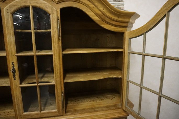 WITRYNA Z KOMODĄ LITY DĄB SZER. 185 CM