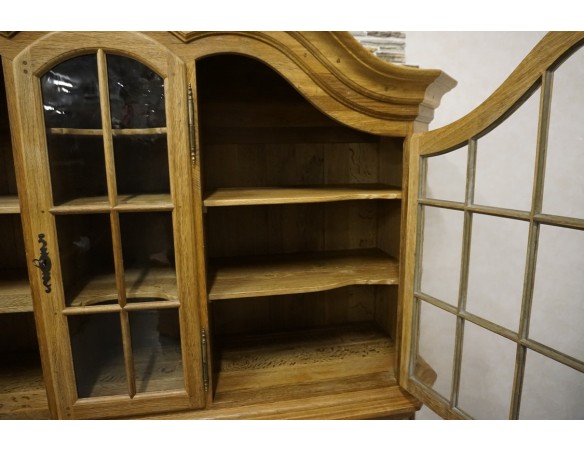 WITRYNA Z KOMODĄ LITY DĄB SZER. 185 CM