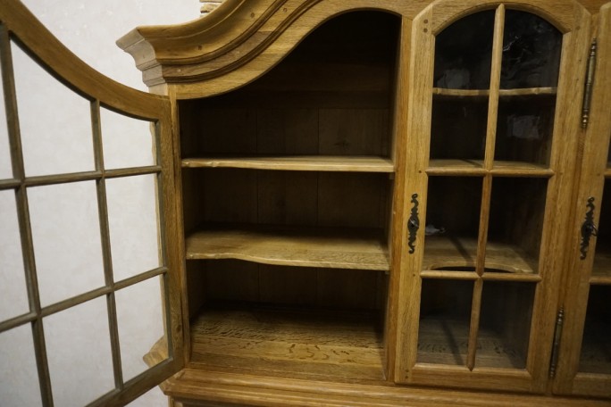 WITRYNA Z KOMODĄ LITY DĄB SZER. 185 CM