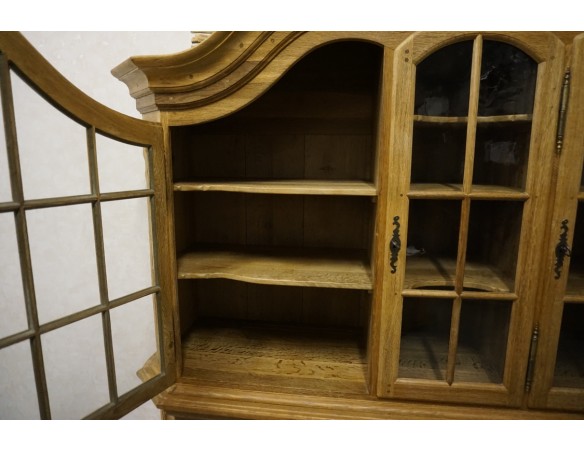 WITRYNA Z KOMODĄ LITY DĄB SZER. 185 CM