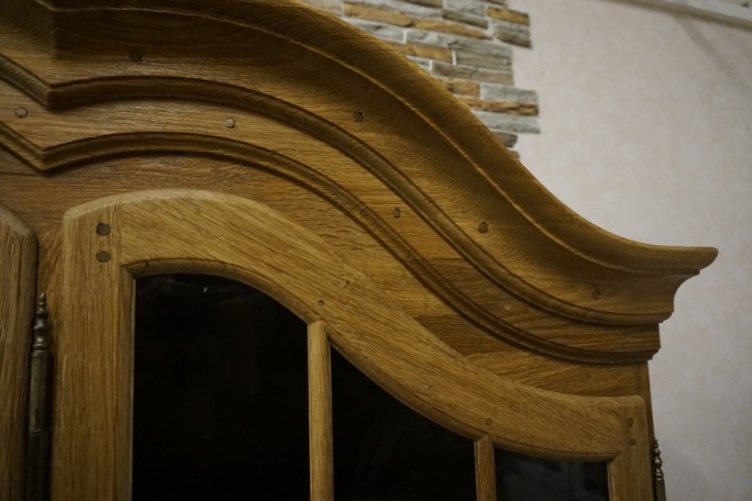 WITRYNA Z KOMODĄ LITY DĄB SZER. 185 CM