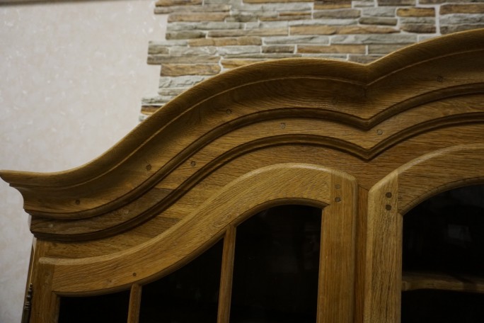 WITRYNA Z KOMODĄ LITY DĄB SZER. 185 CM