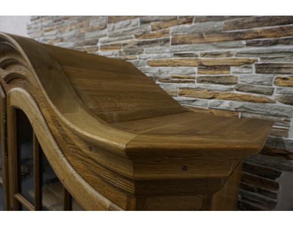 WITRYNA Z KOMODĄ LITY DĄB SZER. 185 CM