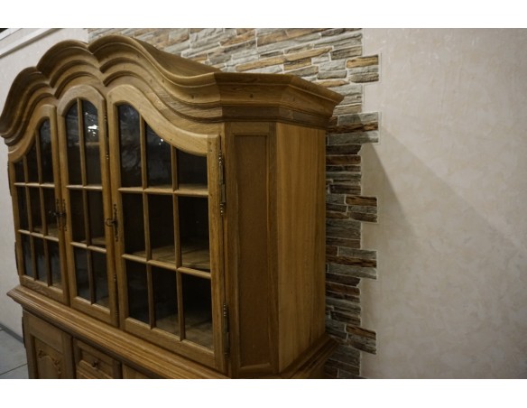 WITRYNA Z KOMODĄ LITY DĄB SZER. 185 CM