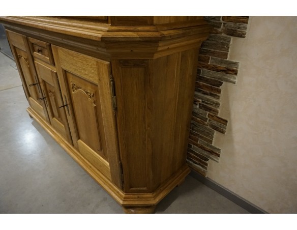 WITRYNA Z KOMODĄ LITY DĄB SZER. 185 CM