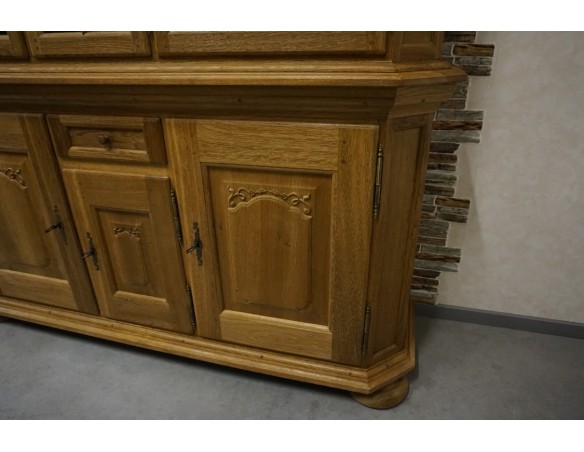 WITRYNA Z KOMODĄ LITY DĄB SZER. 185 CM