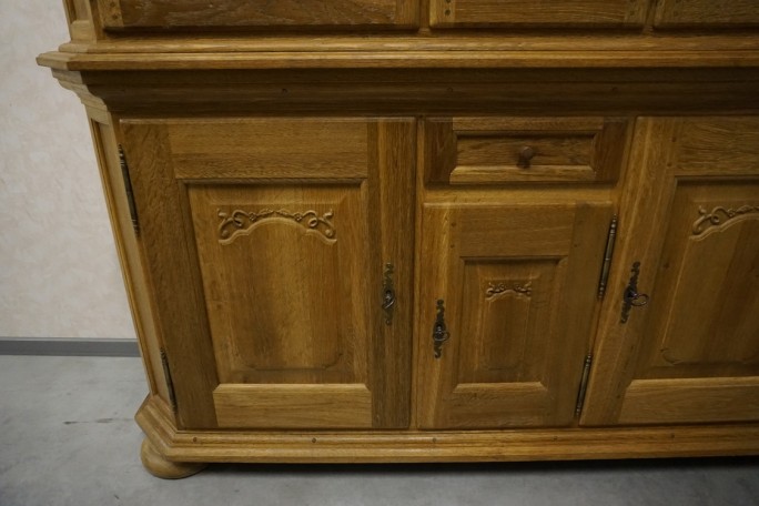 WITRYNA Z KOMODĄ LITY DĄB SZER. 185 CM