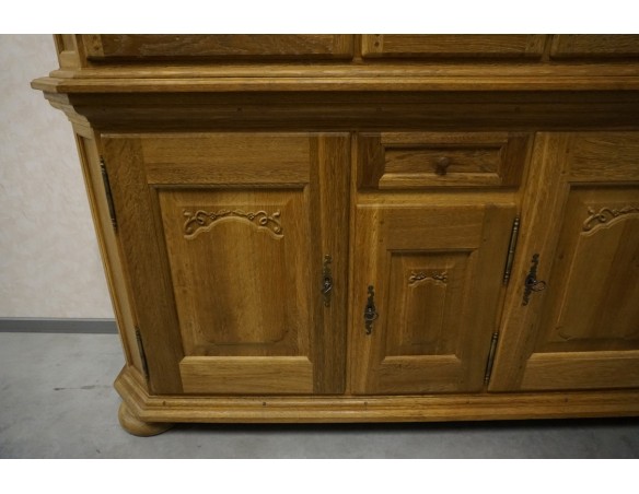 WITRYNA Z KOMODĄ LITY DĄB SZER. 185 CM