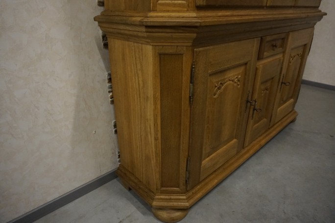 WITRYNA Z KOMODĄ LITY DĄB SZER. 185 CM