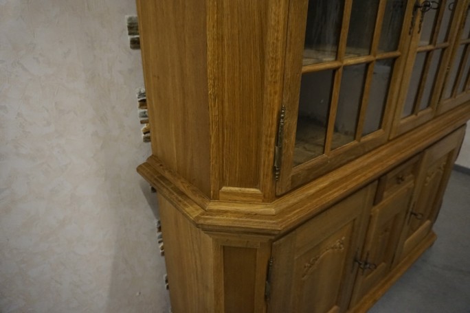 WITRYNA Z KOMODĄ LITY DĄB SZER. 185 CM