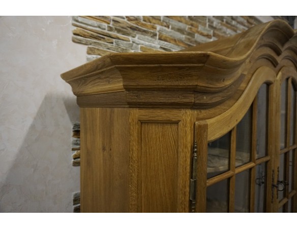 WITRYNA Z KOMODĄ LITY DĄB SZER. 185 CM