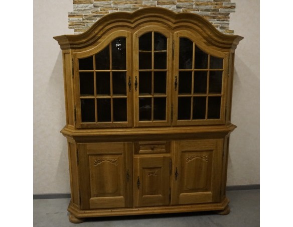 WITRYNA Z KOMODĄ LITY DĄB SZER. 185 CM