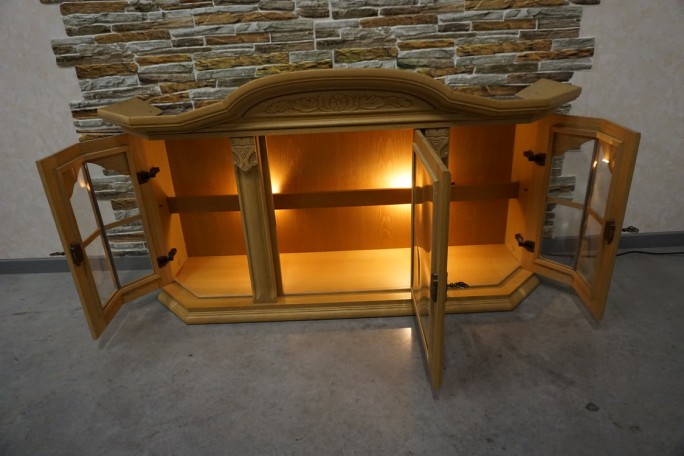 WITRYNKA WISZĄCA JASNY DĄB PODŚWIETLANA SZER....