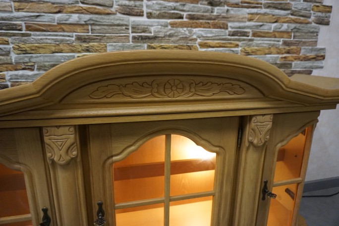 WITRYNKA WISZĄCA JASNY DĄB PODŚWIETLANA SZER....