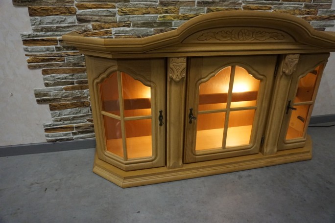 WITRYNKA WISZĄCA JASNY DĄB PODŚWIETLANA SZER....