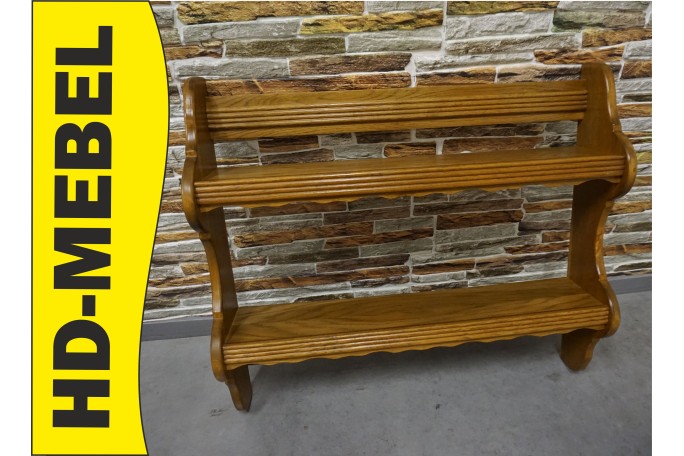 WIESZAK PÓŁKA REGAŁ DĘBOWY DO PRZEDPOKOJU KUCHNI SZER. 80 CM