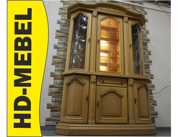 WITRYNA Z KOMODĄ  JASNA PODŚWIETLANA SZER. 140 CM