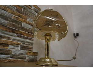 LAMPKA BIURKOWA SZKLANY KLOSZ 21/21 CM GWINT E24 2