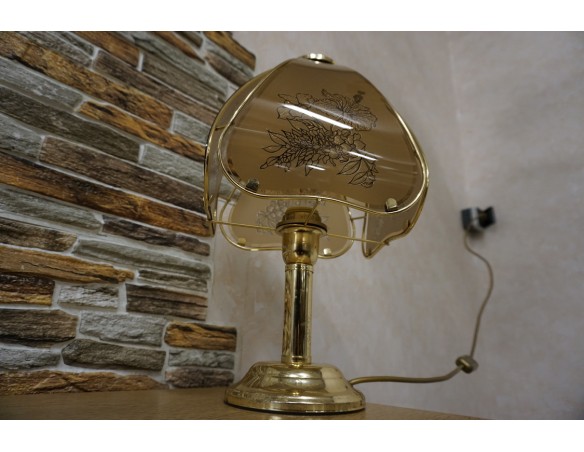 LAMPKA BIURKOWA SZKLANY KLOSZ 21/21 CM GWINT E24