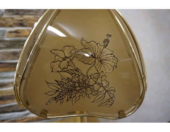 LAMPKA BIURKOWA SZKLANY KLOSZ 21/21 CM GWINT E24