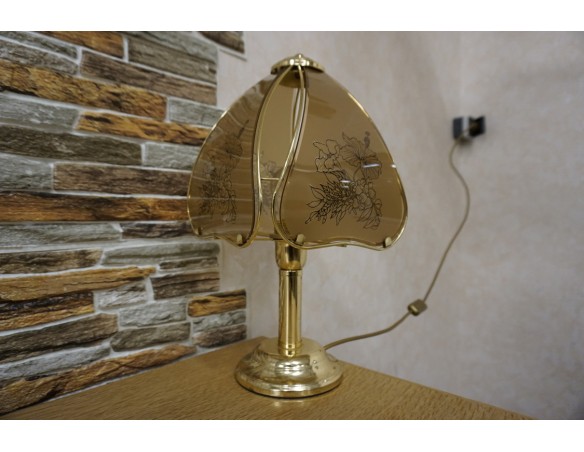 LAMPKA BIURKOWA SZKLANY KLOSZ 21/21 CM GWINT E24