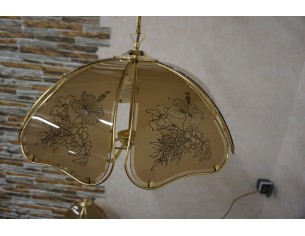 WISZĄCY ŻYRANDOL SZKLANY KLOSZ GWINT E14 55/55 CM 2