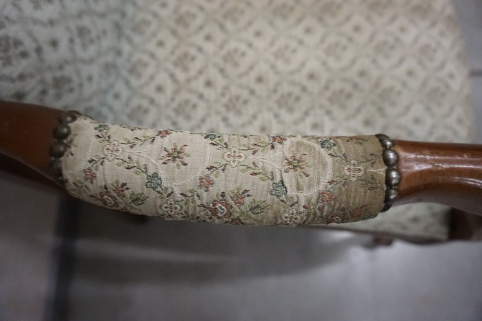 FOTEL STYL LUDWIK FILIP  SZER. 62 CM