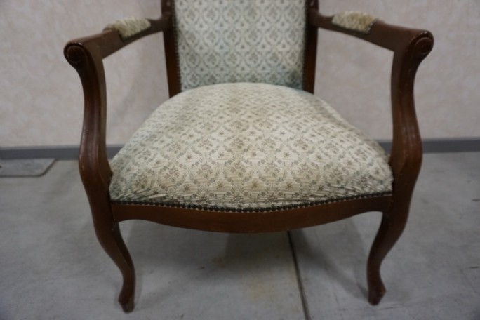 FOTEL STYL LUDWIK FILIP  SZER. 62 CM