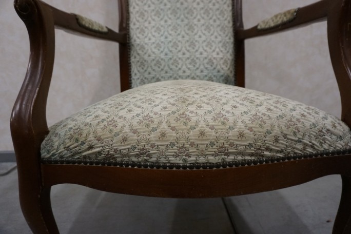 FOTEL STYL LUDWIK FILIP  SZER. 62 CM