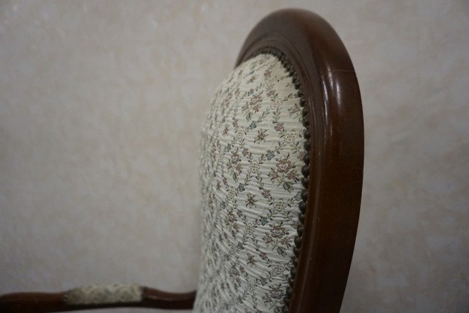 FOTEL STYL LUDWIK FILIP  SZER. 62 CM