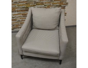 FOTEL DUŻY JASNY MATERIAŁOWY SZER. 82 CM 2