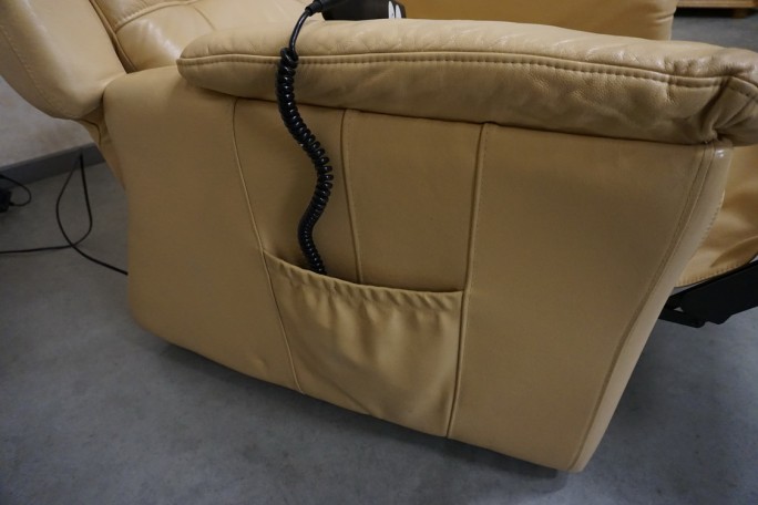 FOTEL ELEKTRYCZNY NA PILOTA SKÓRA NATURALNA...