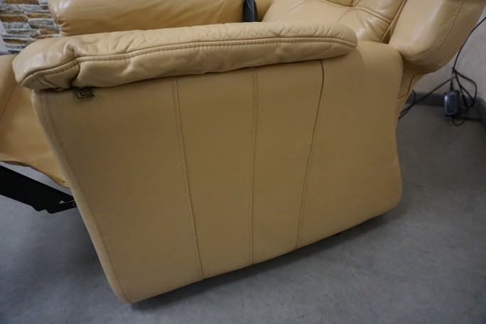 FOTEL ELEKTRYCZNY NA PILOTA SKÓRA NATURALNA...