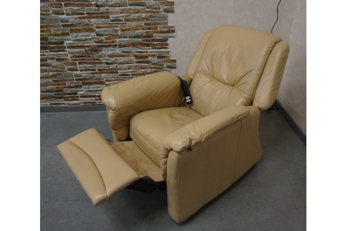 FOTEL ELEKTRYCZNY NA PILOTA SKÓRA NATURALNA...