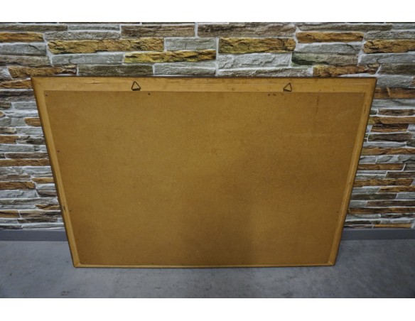 OBRAZ W DREWNIANEJ RAMIE PROSTOKĄTNY GOBELIN SZER. 102 CM