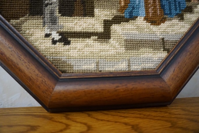 OBRAZEK GOBELIN OŚMIOKĄTNY 32/32 CM