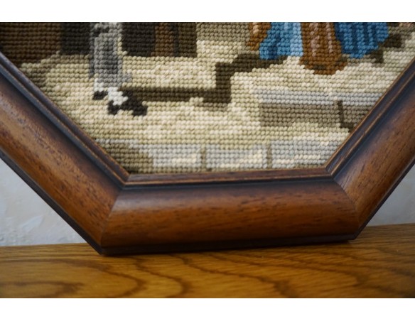 OBRAZEK GOBELIN OŚMIOKĄTNY 32/32 CM