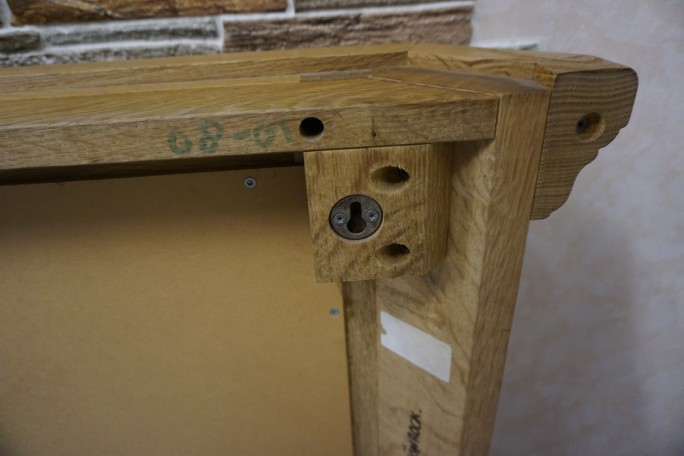 LUSTRO W LITEJ DĘBOWEJ RAMIE SZER. 170 CM