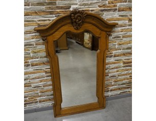 LUSTRO W DĘBOWEJ RAMIE SZER. 80 CM 2