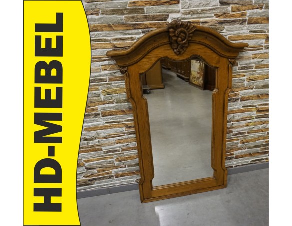 LUSTRO W DĘBOWEJ RAMIE SZER. 80 CM