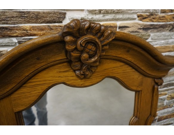 LUSTRO W DĘBOWEJ RAMIE SZER. 80 CM