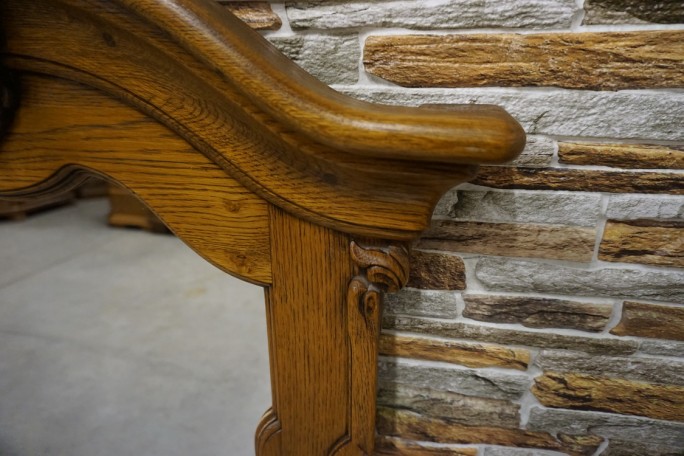 LUSTRO W DĘBOWEJ RAMIE SZER. 80 CM