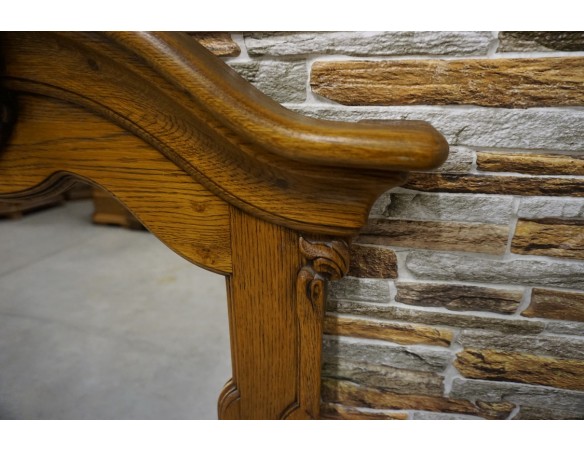 LUSTRO W DĘBOWEJ RAMIE SZER. 80 CM